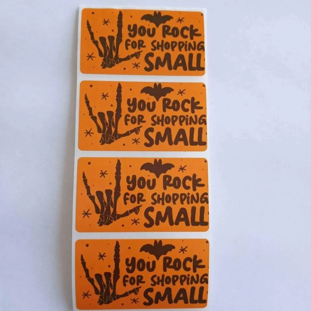 💙100 Halloween Shop Small- Shipping Label Thermal Packaging Sticker 2.25